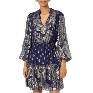 Lilly Pulitzer Joella silk dress-navy